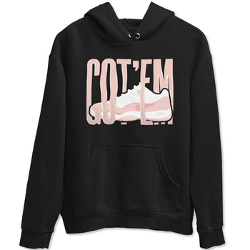 11s Legend Pink shirts to match jordans Wiggling Gotem sneaker match tees Air Jordan 11 Legend Pink SNRT Sneaker Tees streetwear brand Black 2 unisex cotton tee