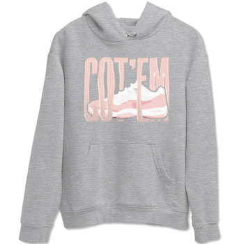 11s Legend Pink shirts to match jordans Wiggling Gotem sneaker match tees Air Jordan 11 Legend Pink SNRT Sneaker Tees streetwear brand Heather Grey 2 unisex cotton tee