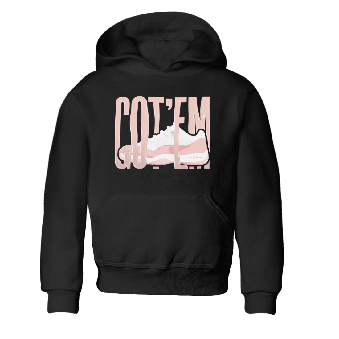 11s Legend Pink shirts to match jordans Wiggling Gotem sneaker match tees Air Jordan 11 Legend Pink SNRT Sneaker Tees streetwear brand Baby and Youth Black 2 cotton tee