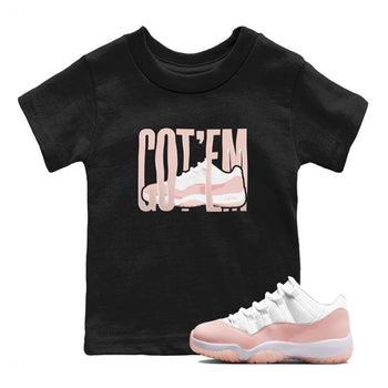 11s Legend Pink shirts to match jordans Wiggling Gotem sneaker match tees Air Jordan 11 Legend Pink SNRT Sneaker Tees streetwear brand Baby and Youth Black 1 cotton tee