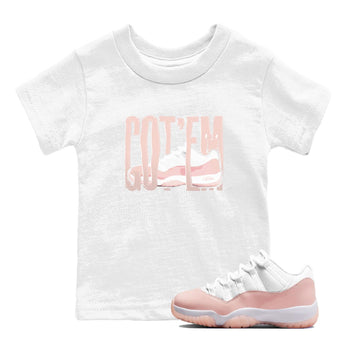 11s Legend Pink shirts to match jordans Wiggling Gotem sneaker match tees Air Jordan 11 Legend Pink SNRT Sneaker Tees streetwear brand Baby and Youth White 1 cotton tee