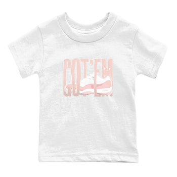 11s Legend Pink shirts to match jordans Wiggling Gotem sneaker match tees Air Jordan 11 Legend Pink SNRT Sneaker Tees streetwear brand Baby and Youth White 2 cotton tee