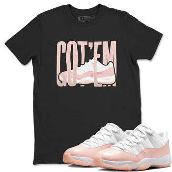11s Legend Pink shirts to match jordans Wiggling Gotem sneaker match tees Air Jordan 11 Legend Pink SNRT Sneaker Tees streetwear brand Black 1 unisex cotton tee