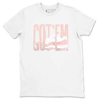 11s Legend Pink shirts to match jordans Wiggling Gotem sneaker match tees Air Jordan 11 Legend Pink SNRT Sneaker Tees streetwear brand White 2 unisex cotton tee