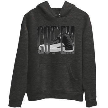 12s Black Wolf Grey shirts to match jordans Wiggling Gotem sneaker match tees Air Jordan 12 Barons match shoes to clothes SNRT Sneaker Tees unisex cotton Charcoal Heather 2 shirts