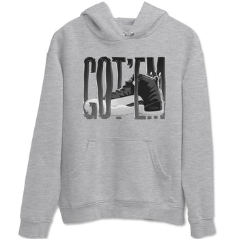 12s Black Wolf Grey shirts to match jordans Wiggling Gotem sneaker match tees Air Jordan 12 Barons match shoes to clothes SNRT Sneaker Tees unisex cotton Heather Grey 2 shirts