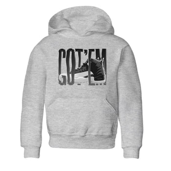 12s Black Wolf Grey shirts to match jordans Wiggling Gotem sneaker match tees Air Jordan 12 Barons match shoes to clothes SNRT Sneaker Tees Youth Baby Heather Grey 2 tee