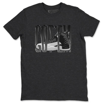 12s Black Wolf Grey shirts to match jordans Wiggling Gotem sneaker match tees Air Jordan 12 Barons match shoes to clothes SNRT Sneaker Tees unisex cotton Charcoal Heather 2 shirts