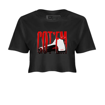 12s Taxi Flip shirts to match jordans Wiggling Gotem sneaker match tees Air Jordan 12 Taxi Flip SNRT Sneaker Tees streetwear brand Black 2 crop tee