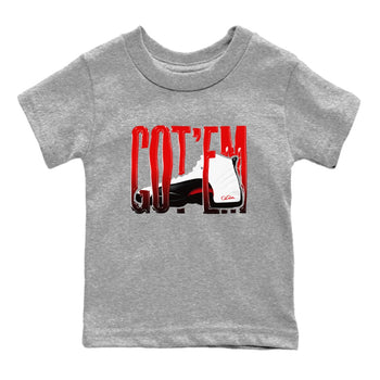 12s Taxi Flip shirts to match jordans Wiggling Gotem sneaker match tees Air Jordan 12 Taxi Flip SNRT Sneaker Tees streetwear brand Baby and Youth Heather Grey 2 cotton tee