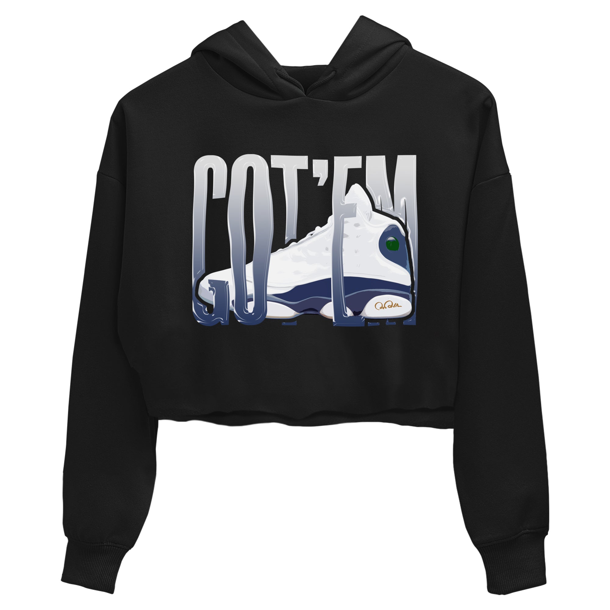 13s Midnight Navy shirts to match jordans Wiggling Gotem sneaker match tees Air Jordan 13 Midnight Navy match shoes to clothes SNRT Sneaker Tees unisex cotton Black 2 crop tee
