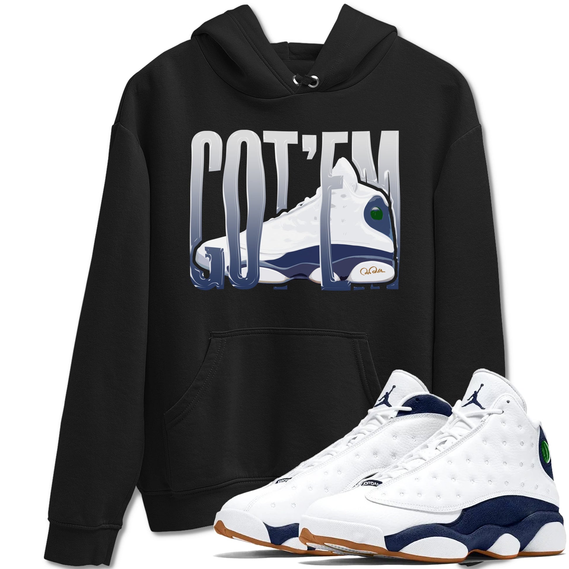 13s Midnight Navy shirts to match jordans Wiggling Gotem sneaker match tees Air Jordan 13 Midnight Navy match shoes to clothes SNRT Sneaker Tees unisex cotton Black 1 shirts