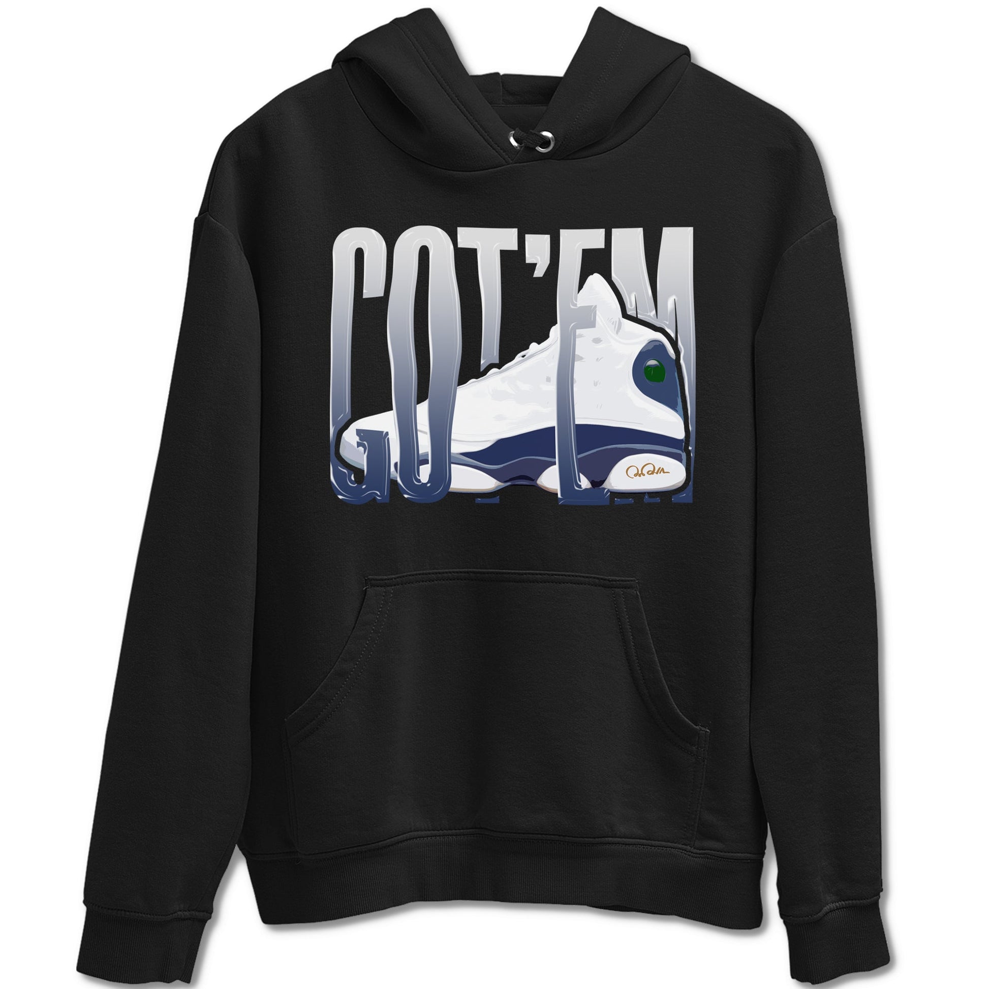 13s Midnight Navy shirts to match jordans Wiggling Gotem sneaker match tees Air Jordan 13 Midnight Navy match shoes to clothes SNRT Sneaker Tees unisex cotton Black 2 shirts