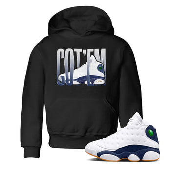 13s Midnight Navy shirts to match jordans Wiggling Gotem sneaker match tees Air Jordan 13 Midnight Navy match shoes to clothes SNRT Sneaker Tees Youth Baby Black 1 tee