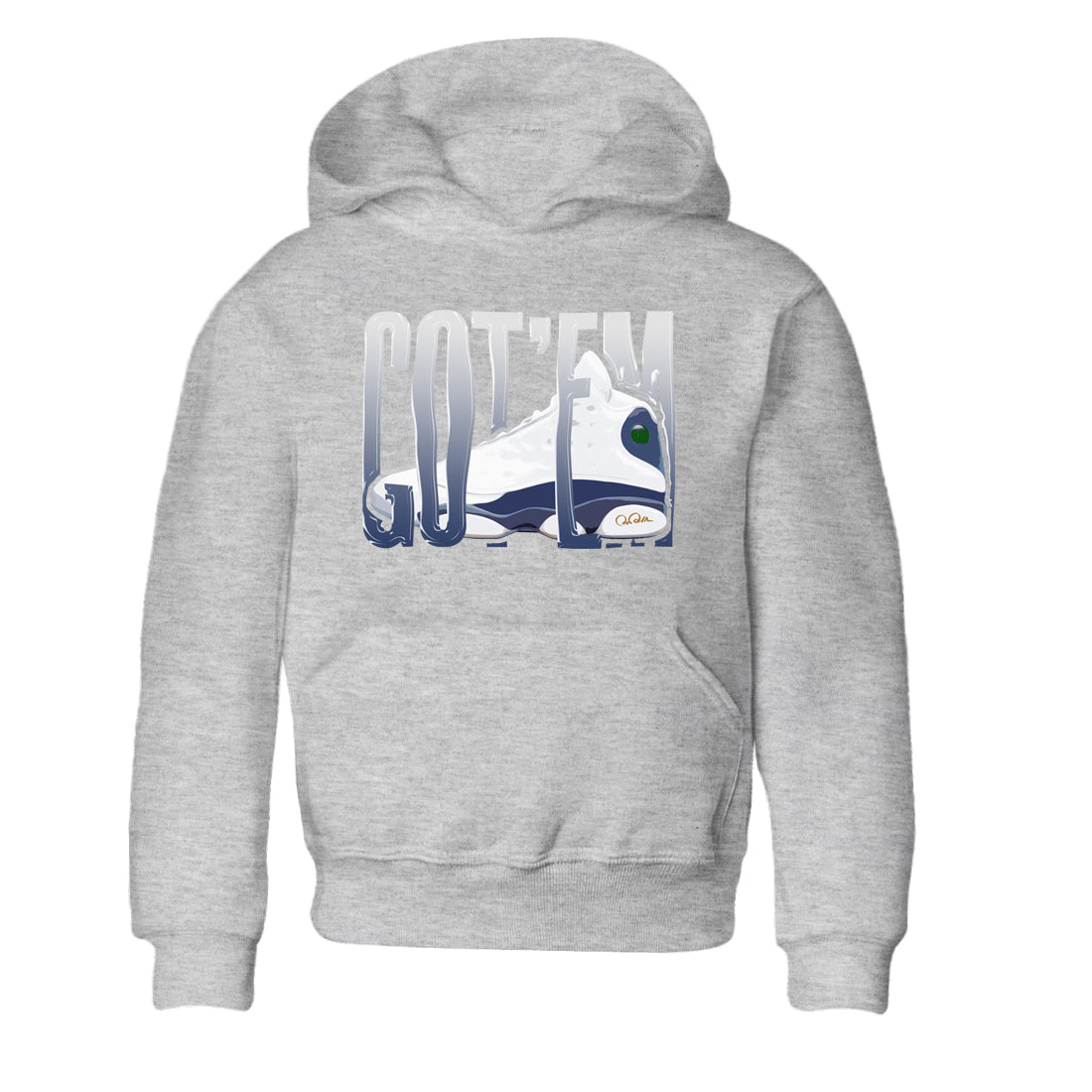 13s Midnight Navy shirts to match jordans Wiggling Gotem sneaker match tees Air Jordan 13 Midnight Navy match shoes to clothes SNRT Sneaker Tees Youth Baby Heather Grey 2 tee