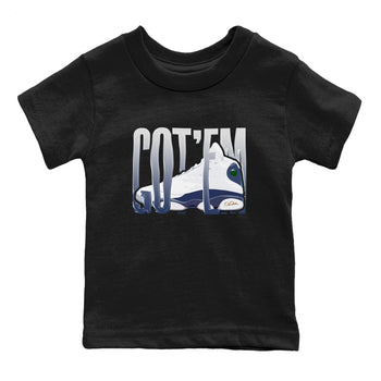 13s Midnight Navy shirts to match jordans Wiggling Gotem sneaker match tees Air Jordan 13 Midnight Navy match shoes to clothes SNRT Sneaker Tees Youth Baby Black 2 tee
