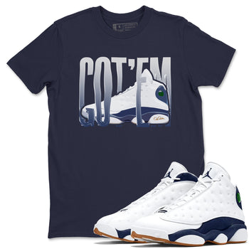 13s Midnight Navy shirts to match jordans Wiggling Gotem sneaker match tees Air Jordan 13 Midnight Navy match shoes to clothes SNRT Sneaker Tees unisex cotton Navy 1 shirts