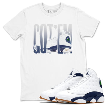 13s Midnight Navy shirts to match jordans Wiggling Gotem sneaker match tees Air Jordan 13 Midnight Navy match shoes to clothes SNRT Sneaker Tees unisex cotton White 1 shirts