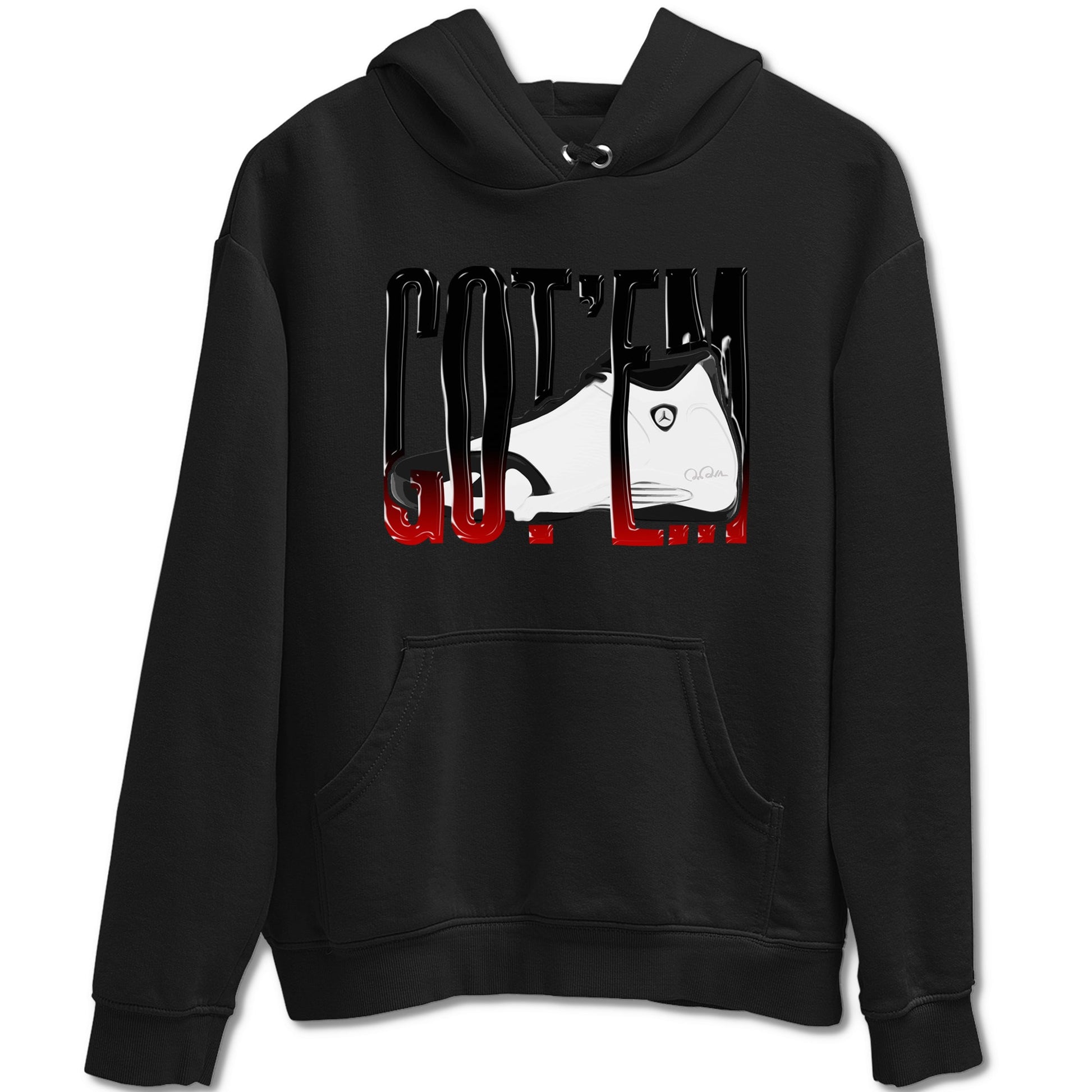 14s Black Toe shirts to match jordans Wiggling Gotem graphic tees Air Jordan 14 Black Toe t shirts to match sneakers SNRT Sneaker Tees unisex cotton Black 2 shirts