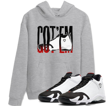 14s Black Toe shirts to match jordans Wiggling Gotem graphic tees Air Jordan 14 Black Toe t shirts to match sneakers SNRT Sneaker Tees unisex cotton Heather Grey 1 shirts