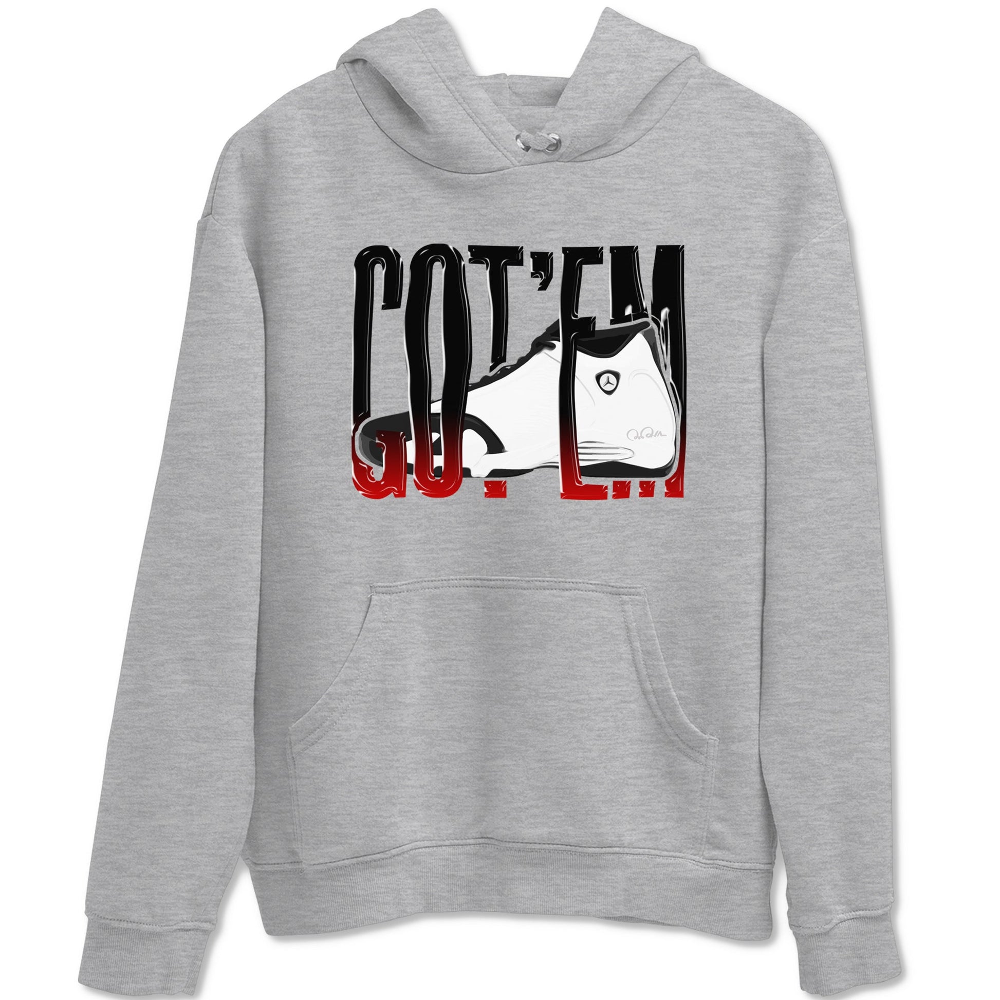 14s Black Toe shirts to match jordans Wiggling Gotem graphic tees Air Jordan 14 Black Toe t shirts to match sneakers SNRT Sneaker Tees unisex cotton Heather Grey 2 shirts