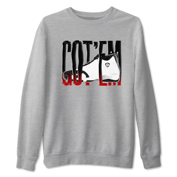 14s Black Toe shirts to match jordans Wiggling Gotem graphic tees Air Jordan 14 Black Toe t shirts to match sneakers SNRT Sneaker Tees unisex cotton Heather Grey 2 shirts