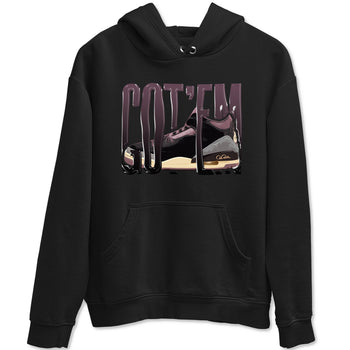 3s A Ma Maniere x Black shirts to match jordans Wiggling Gotem sneaker match tees A Ma Maniere x Air Jordan 3 _hile You Were Sleeping_neaker Release Tees unisex cotton Black 2 crew neck shirts
