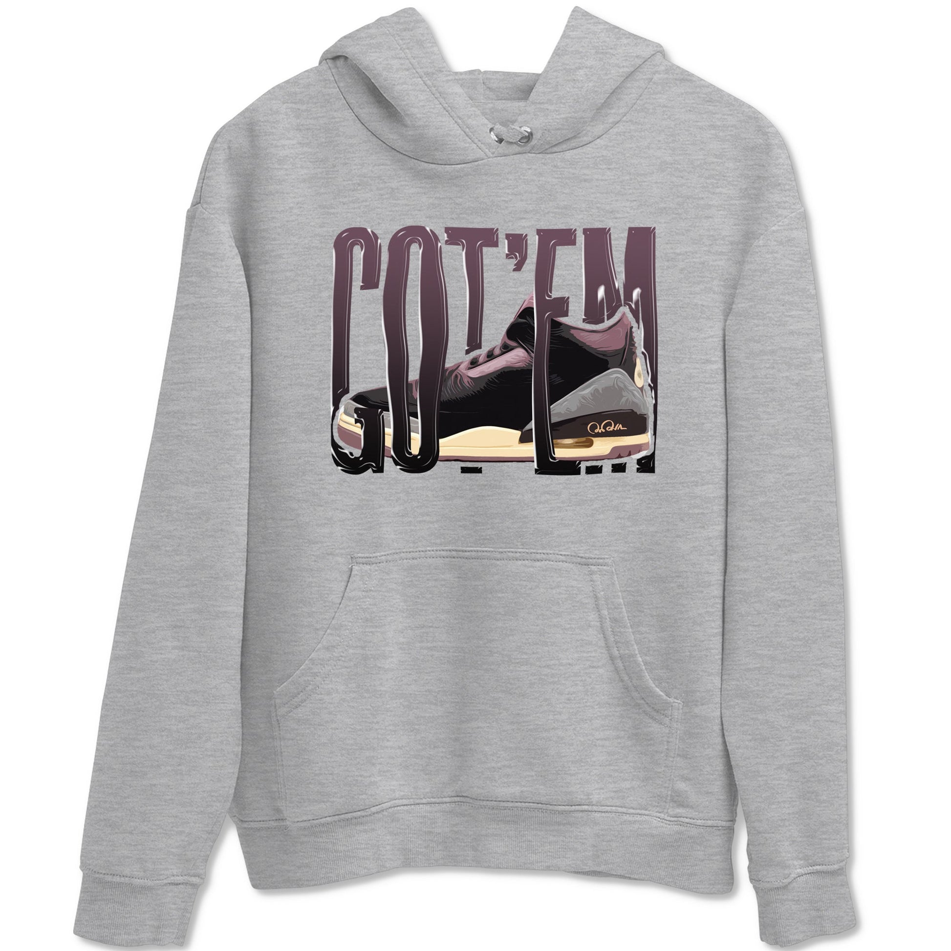 3s A Ma Maniere x Black shirts to match jordans Wiggling Gotem sneaker match tees A Ma Maniere x Air Jordan 3 _hile You Were Sleeping_neaker Release Tees unisex cotton Heather Grey 2 crew neck shirts