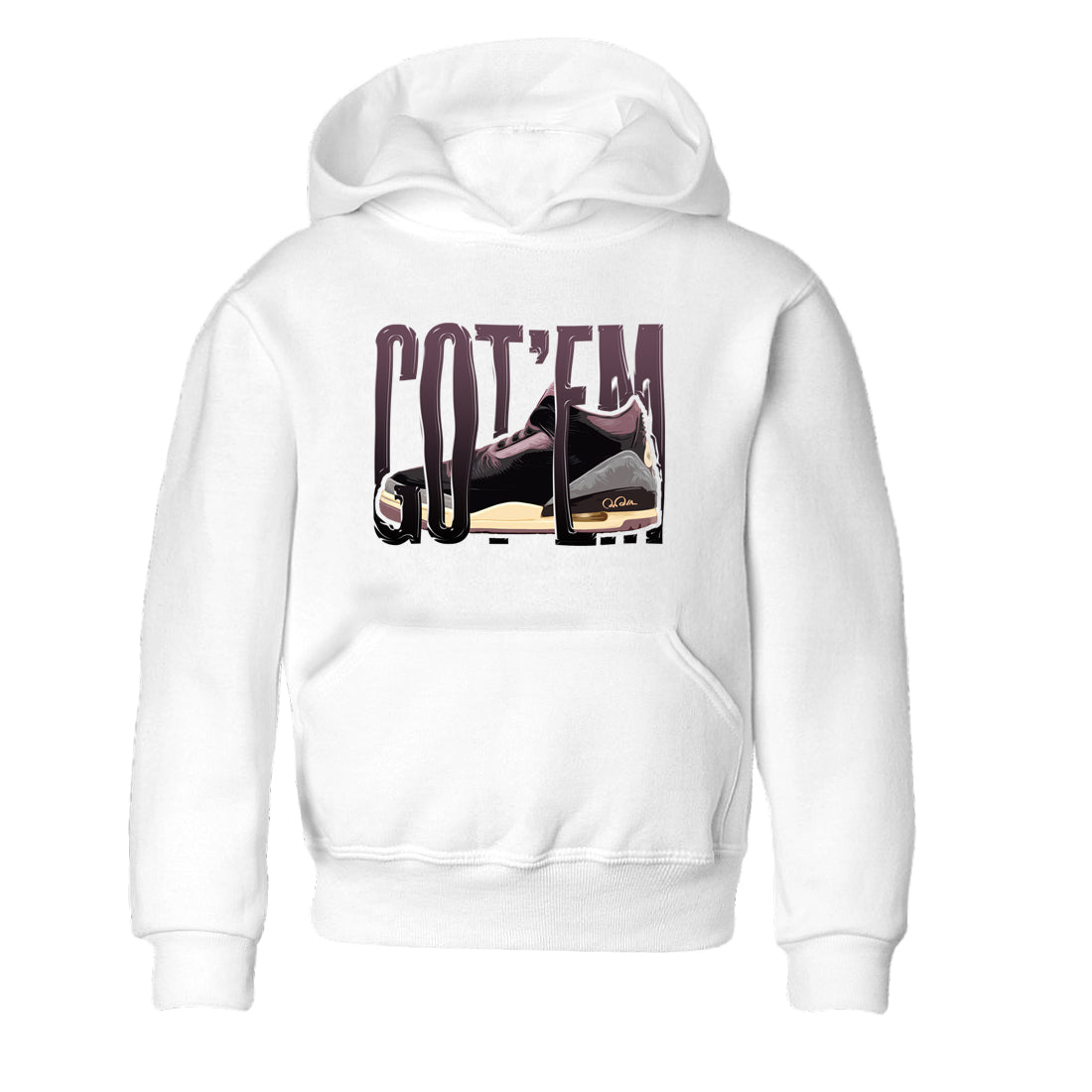 3s A Ma Maniere x Black shirts to match jordans Wiggling Gotem sneaker match tees A Ma Maniere x Air Jordan 3 _hile You Were Sleeping_neaker Release Tees Youth Baby White 2 crew neck shirts