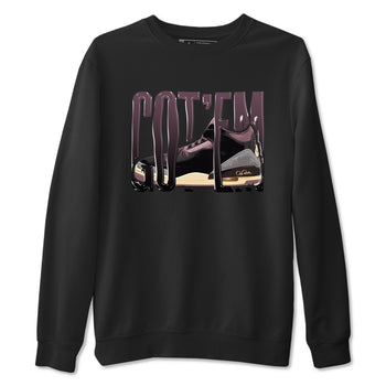 3s A Ma Maniere x Black shirts to match jordans Wiggling Gotem sneaker match tees A Ma Maniere x Air Jordan 3 _hile You Were Sleeping_neaker Release Tees unisex cotton Black 2 crew neck shirts