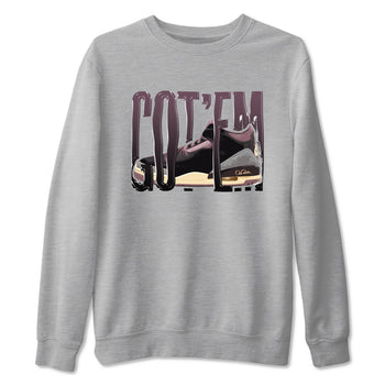 3s A Ma Maniere x Black shirts to match jordans Wiggling Gotem sneaker match tees A Ma Maniere x Air Jordan 3 _hile You Were Sleeping_neaker Release Tees unisex cotton Heather Grey 2 crew neck shirts