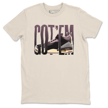 3s A Ma Maniere x Black shirts to match jordans Wiggling Gotem sneaker match tees A Ma Maniere x Air Jordan 3 _hile You Were Sleeping_neaker Release Tees unisex cotton Natural 2 crew neck shirts