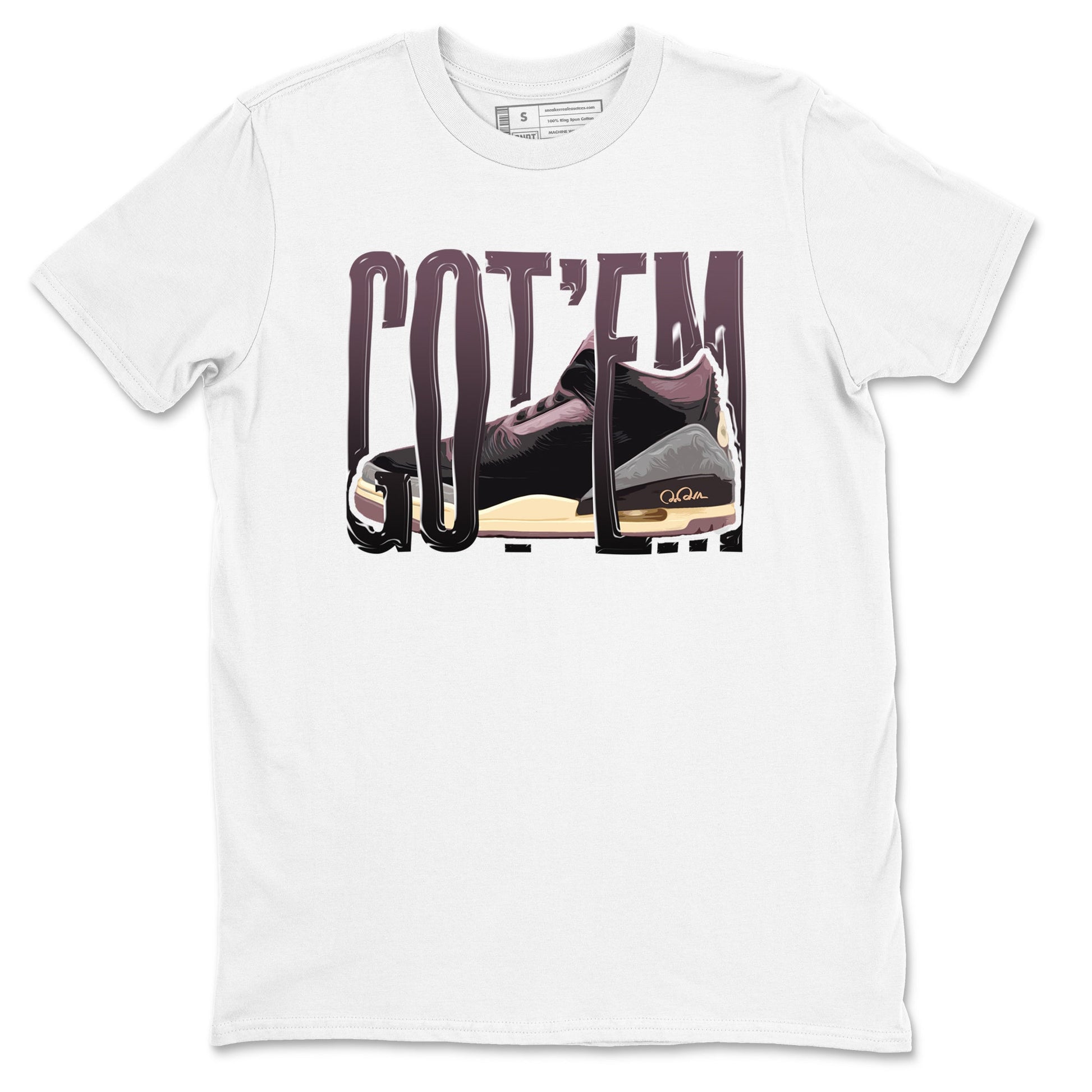 3s A Ma Maniere x Black shirts to match jordans Wiggling Gotem sneaker match tees A Ma Maniere x Air Jordan 3 _hile You Were Sleeping_neaker Release Tees unisex cotton White 2 crew neck shirts