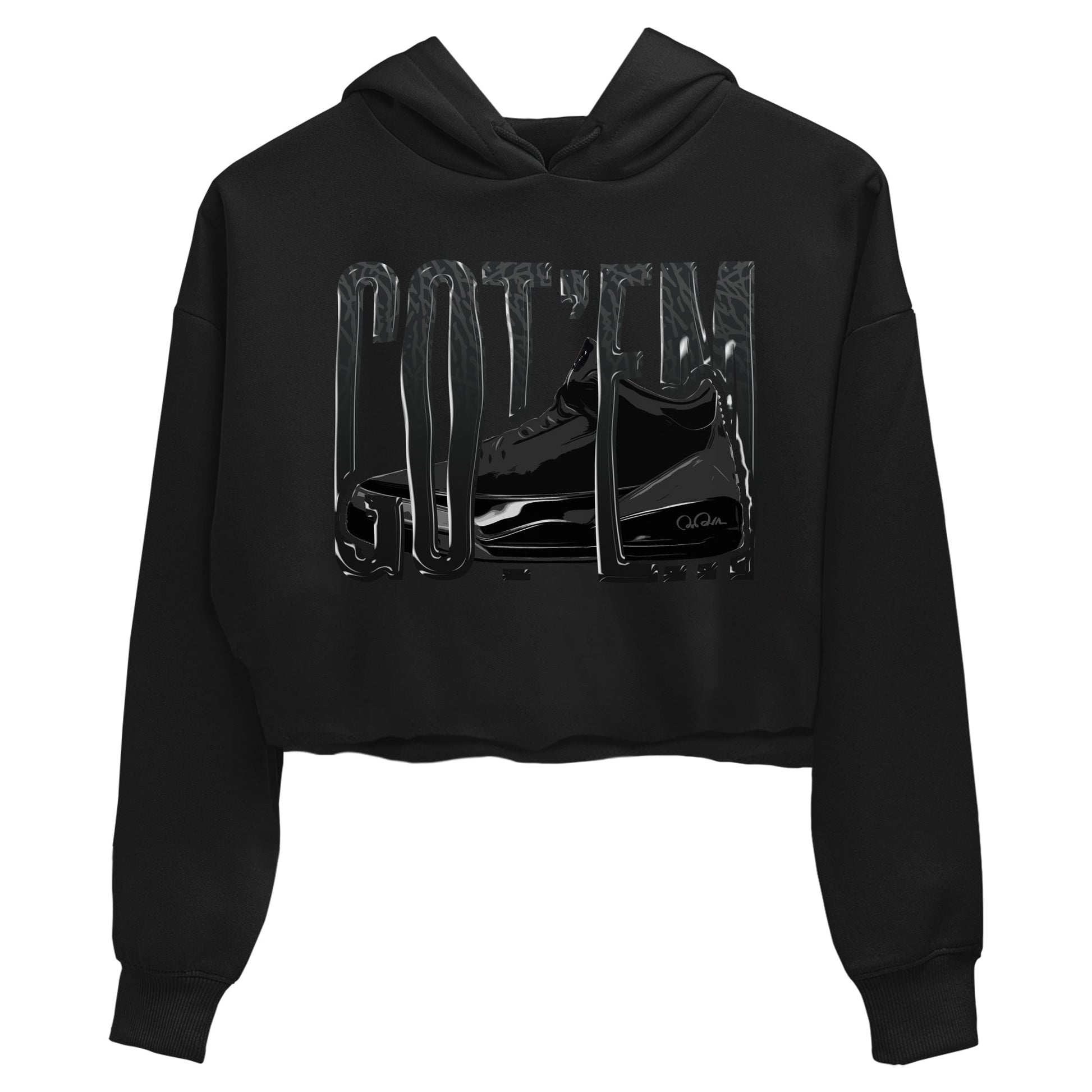 Air Jordan 3 Black Cat shirts to match jordans Wiggling Gotem sneaker tees 3s Retro Black Cat best t-shirts to wear with jordans SNRT Sneaker Tees unisex cotton Black 2 crop tee