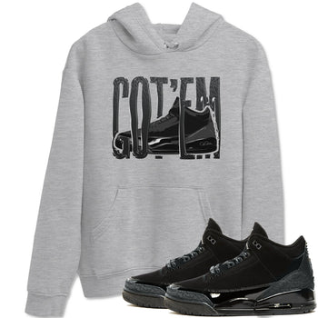 Air Jordan 3 Black Cat shirts to match jordans Wiggling Gotem sneaker tees 3s Retro Black Cat best t-shirts to wear with jordans SNRT Sneaker Tees unisex cotton Heather Grey 1 shirts