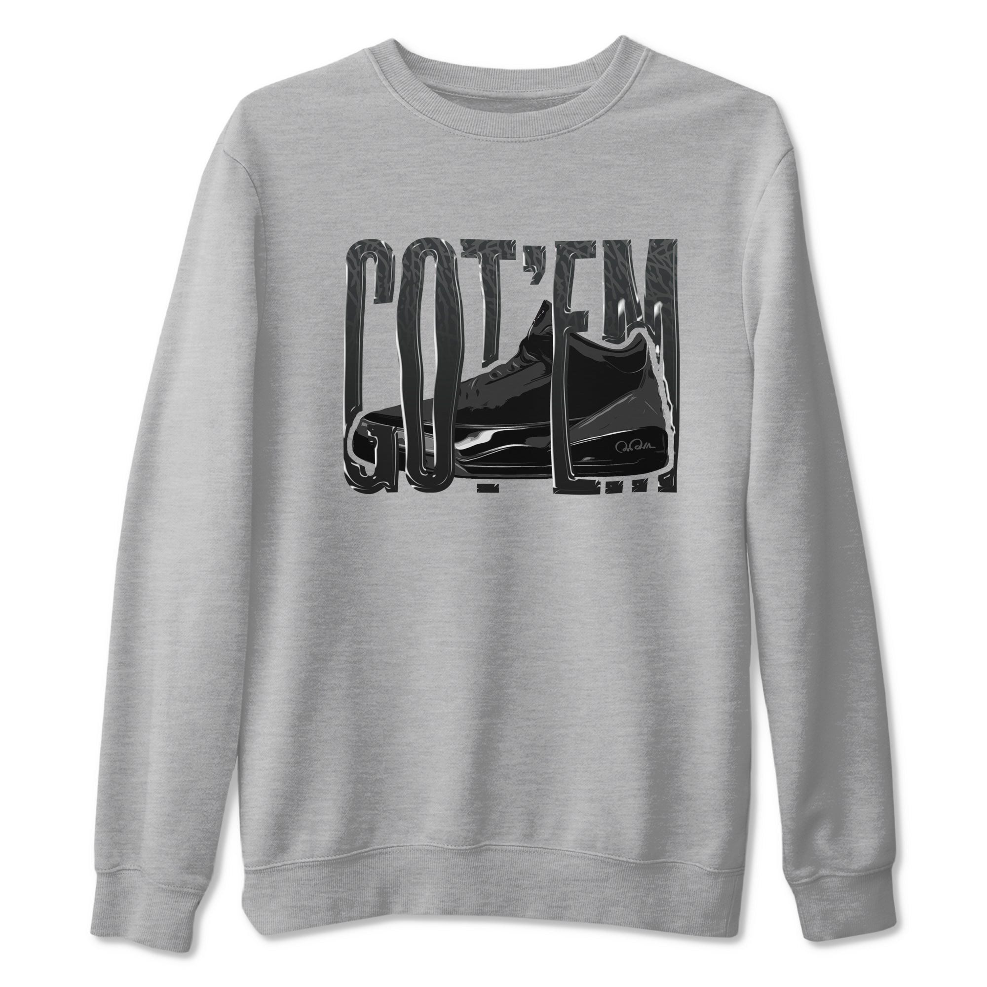Air Jordan 3 Black Cat shirts to match jordans Wiggling Gotem sneaker tees 3s Retro Black Cat best t-shirts to wear with jordans SNRT Sneaker Tees unisex cotton Heather Grey 2 shirts