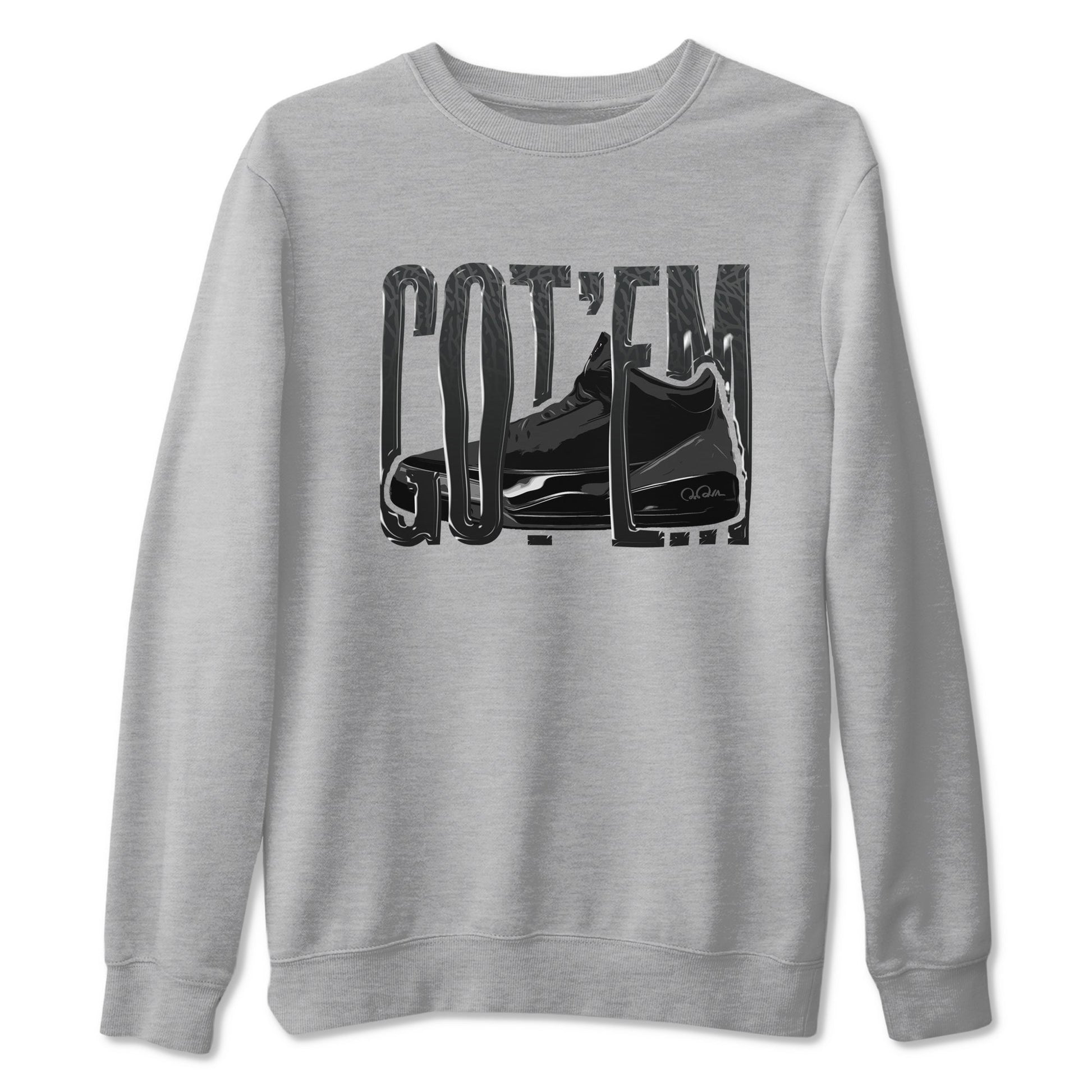 Air Jordan 3 Black Cat shirts to match jordans Wiggling Gotem sneaker tees 3s Retro Black Cat best t-shirts to wear with jordans SNRT Sneaker Tees unisex cotton Heather Grey 2 shirts