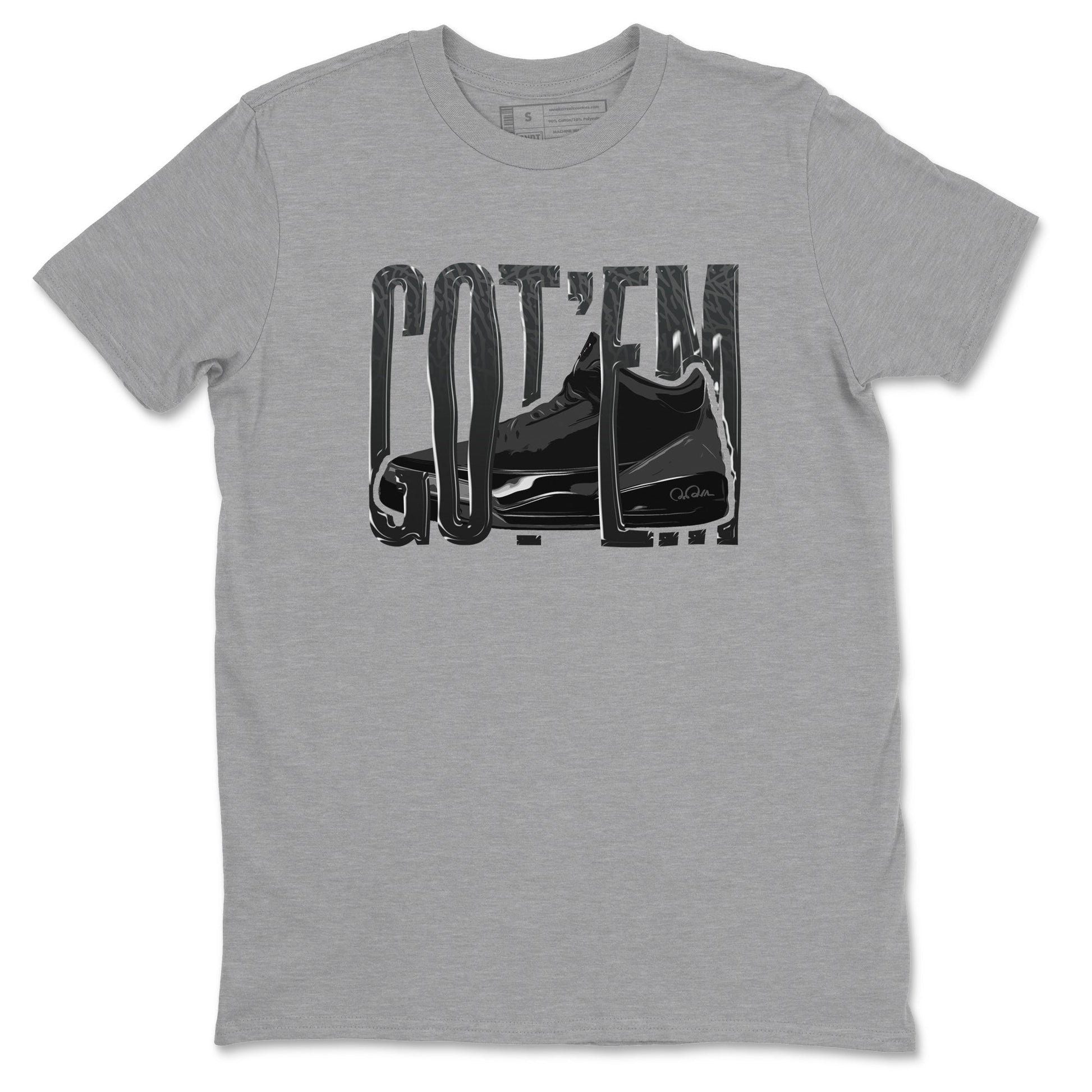 Air Jordan 3 Black Cat shirts to match jordans Wiggling Gotem sneaker tees 3s Retro Black Cat best t-shirts to wear with jordans SNRT Sneaker Tees unisex cotton Heather Grey 2 shirts