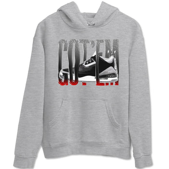 3s Black Cement shirts to match jordans Wiggling Gotem sneaker match tees Air Jordan 3 Black Cement match shoes to clothes SNRT Sneaker Tees unisex cotton Heather Grey 2 shirts