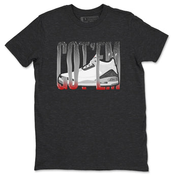 3s Cement Grey shirts to match jordans Wiggling Gotem sneaker match tees Air Jordan 3 Cement Grey SNRT Sneaker Release Tees unisex cotton Charcoal Heather 2 crew neck shirts