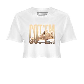 AJ3 Desert Camo shirts to match jordans Wiggling Gotem sneaker match tees Air Jordan 3 Desert Camo SNRT Sneaker Tees streetwear brand White 2 crop tee
