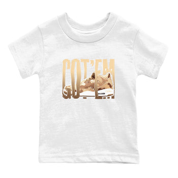 AJ3 Desert Camo shirts to match jordans Wiggling Gotem sneaker match tees Air Jordan 3 Desert Camo SNRT Sneaker Tees streetwear brand Baby and Youth White 2 cotton tee