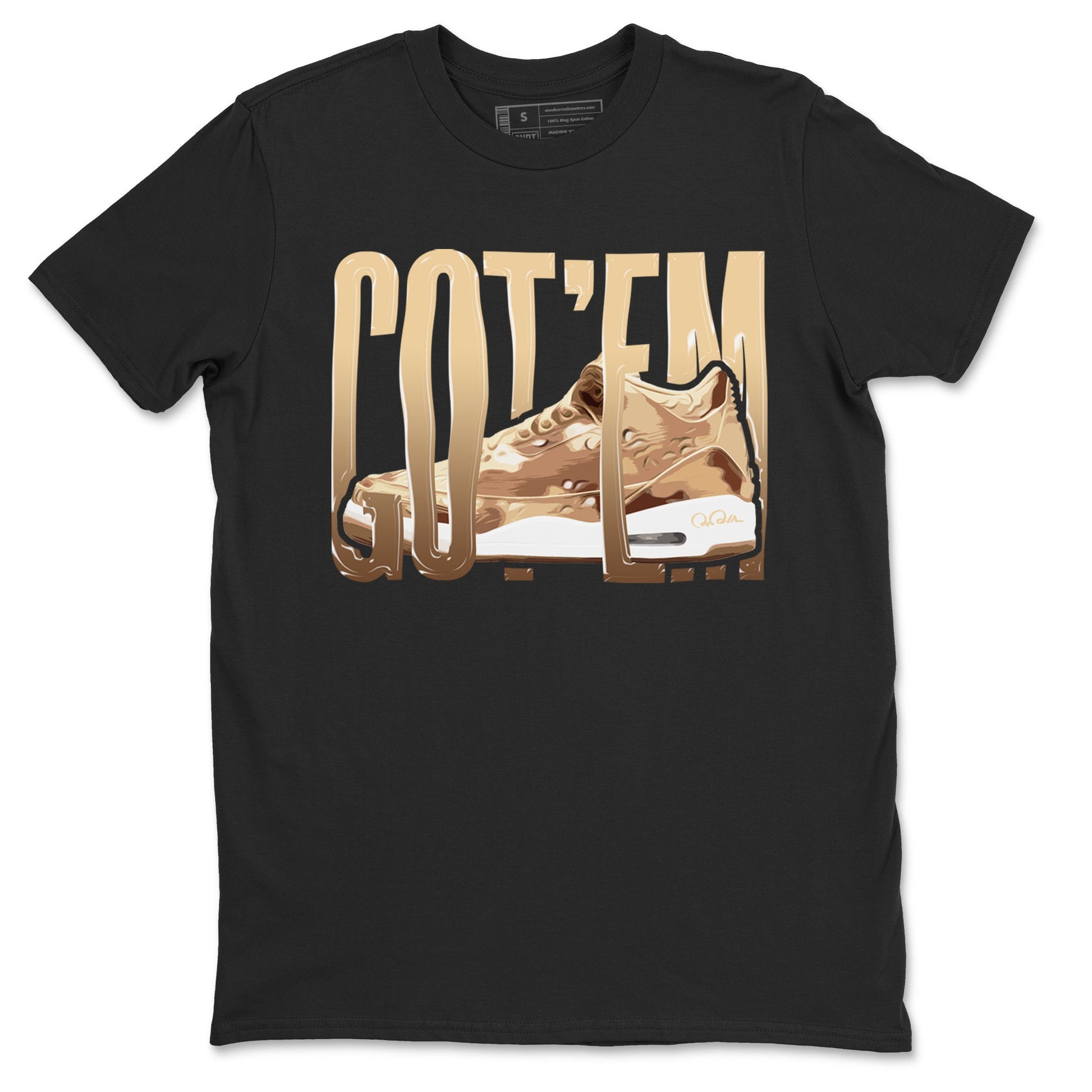 AJ3 Desert Camo shirts to match jordans Wiggling Gotem sneaker match tees Air Jordan 3 Desert Camo SNRT Sneaker Tees streetwear brand Black 2 unisex cotton tee