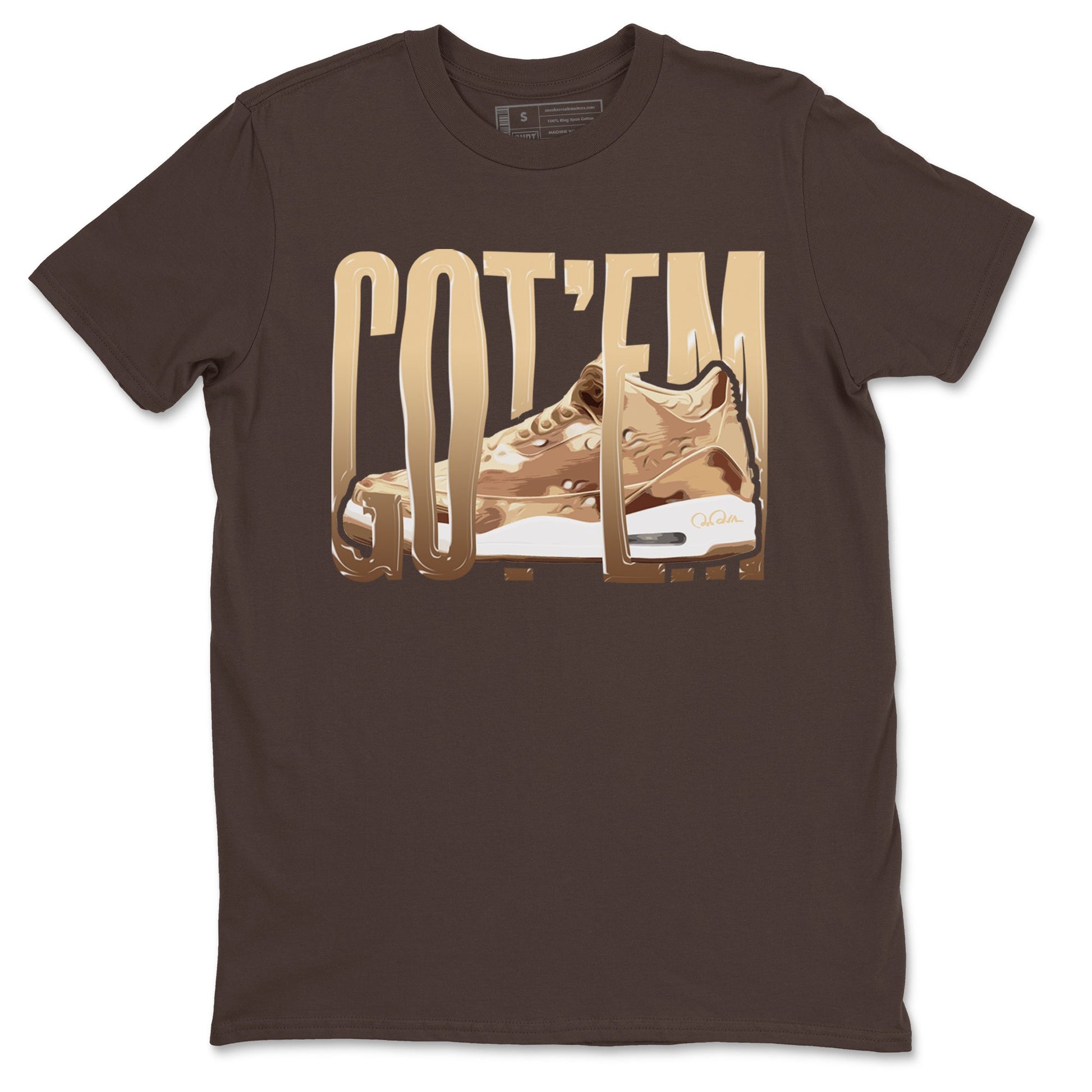 AJ3 Desert Camo shirts to match jordans Wiggling Gotem sneaker match tees Air Jordan 3 Desert Camo SNRT Sneaker Tees streetwear brand Dark Chocolate 2 unisex cotton tee