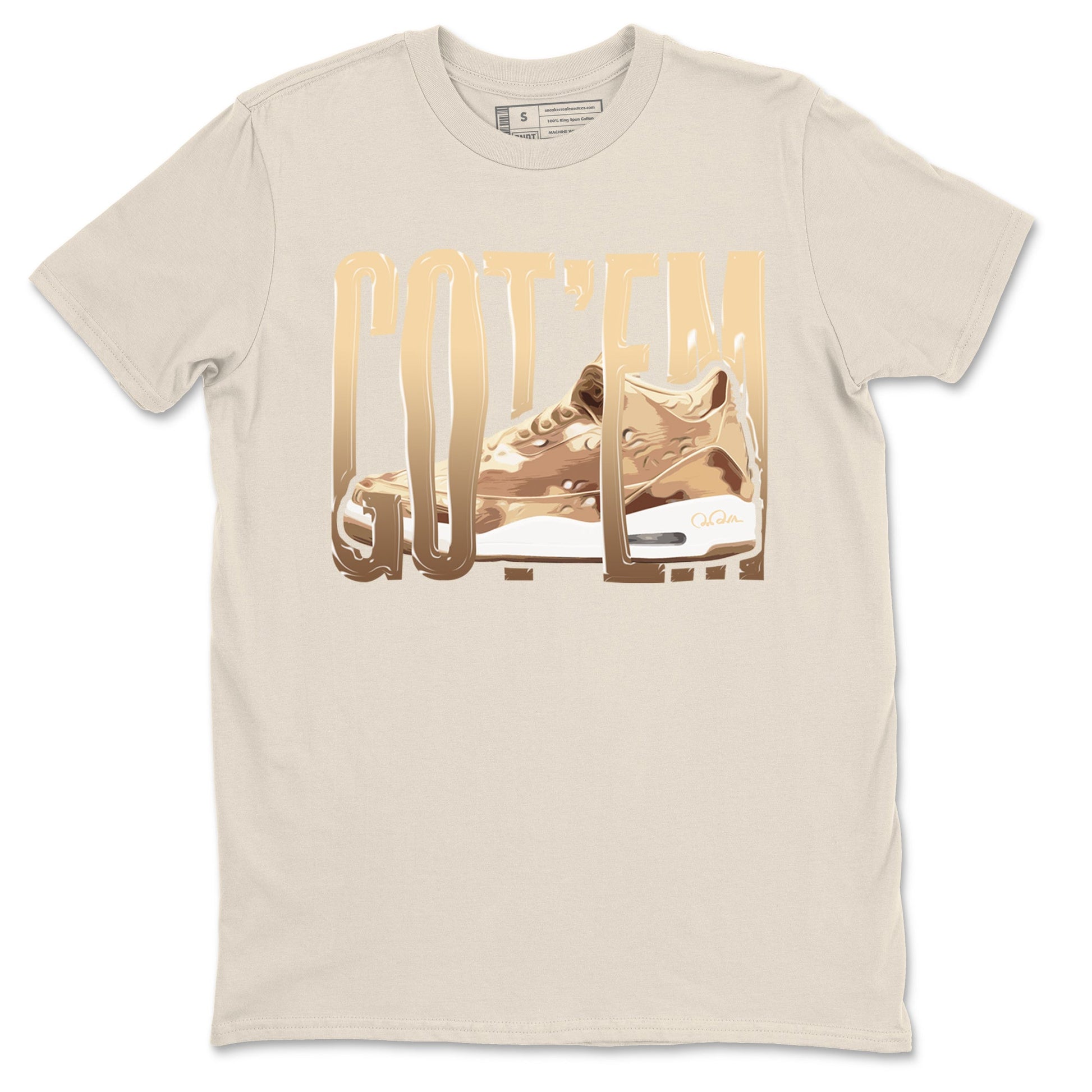 AJ3 Desert Camo shirts to match jordans Wiggling Gotem sneaker match tees Air Jordan 3 Desert Camo SNRT Sneaker Tees streetwear brand Natural 2 unisex cotton tee