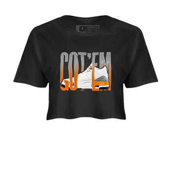 3s Georgia Peach shirt to match jordans Wiggling Gotem sneaker tees Air Jordan 3 Georgia Peach SNRT Sneaker Release Tees Black 2 crop length shirt