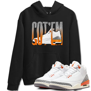 3s Georgia Peach shirt to match jordans Wiggling Gotem sneaker tees Air Jordan 3 Georgia Peach SNRT Sneaker Release Tees unisex cotton Black 1 crew neck shirt