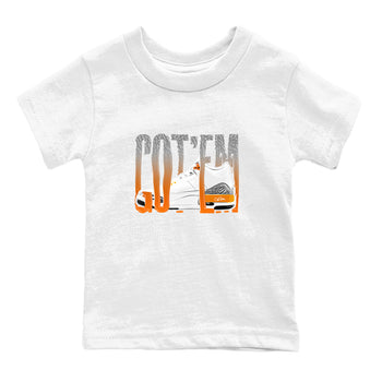 3s Georgia Peach shirt to match jordans Wiggling Gotem sneaker tees Air Jordan 3 Georgia Peach SNRT sneaker release tees baby toddler White 2 cotton Shirt