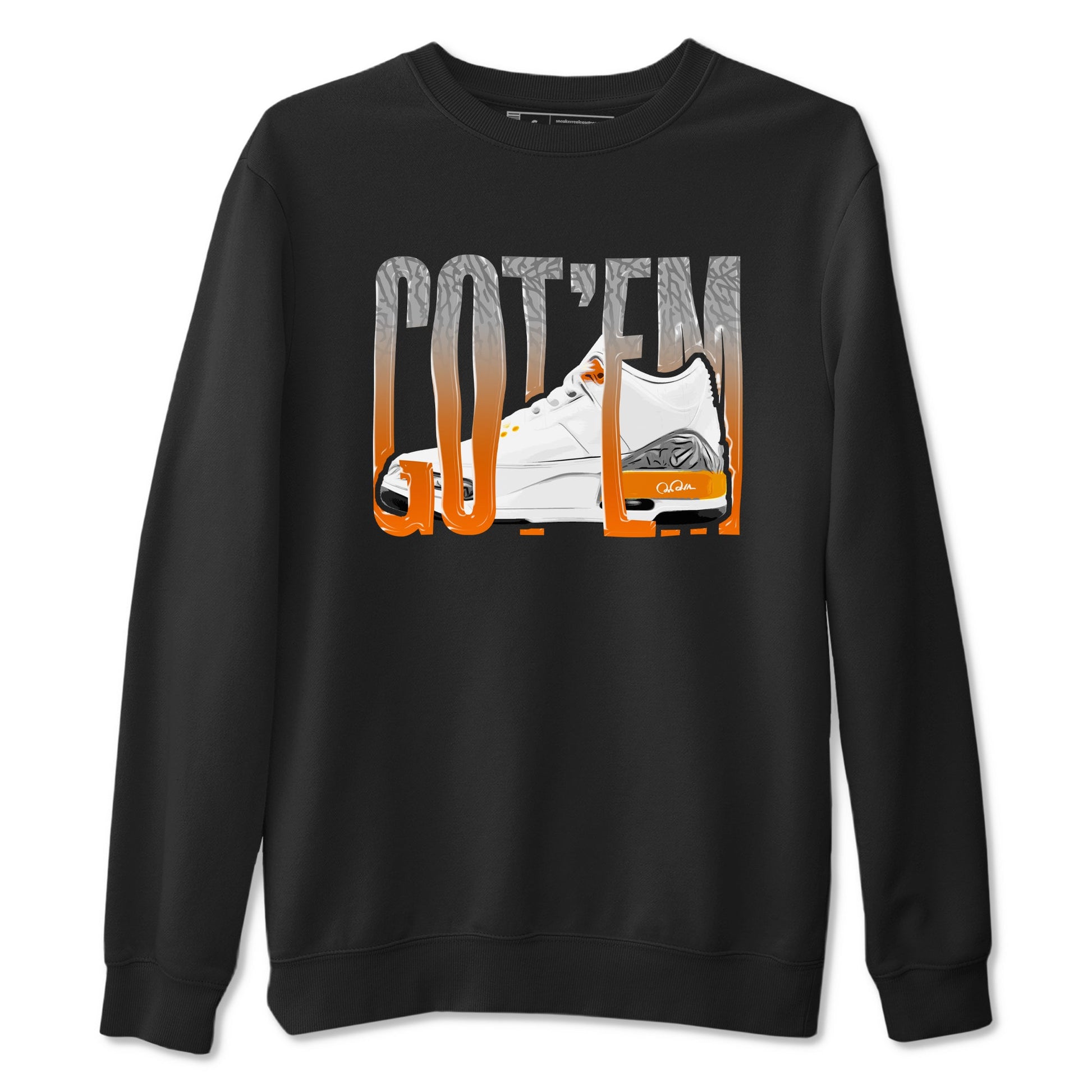 3s Georgia Peach shirt to match jordans Wiggling Gotem sneaker tees Air Jordan 3 Georgia Peach SNRT Sneaker Release Tees unisex cotton Black 2 crew neck shirt