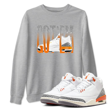 3s Georgia Peach shirt to match jordans Wiggling Gotem sneaker tees Air Jordan 3 Georgia Peach SNRT Sneaker Release Tees unisex cotton Heather Grey 1 crew neck shirt